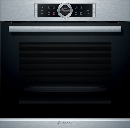 Духовой шкаф Bosch HBG635BS1 (Serie8 / 71 л / до 300 °C / Нерж. сталь / Гриль / EcoClean (задняя стенка) / SoftClose / AutoPilot 10 / A+)