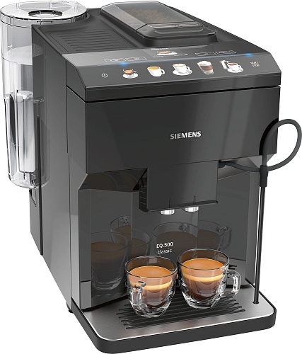 Кофемашина Siemens EQ.500 classic TP501R09 (кофе зерновой, молотый/ 1500 Вт/ 1.7 л/ автоматический капучинатор/ 6 напитков)