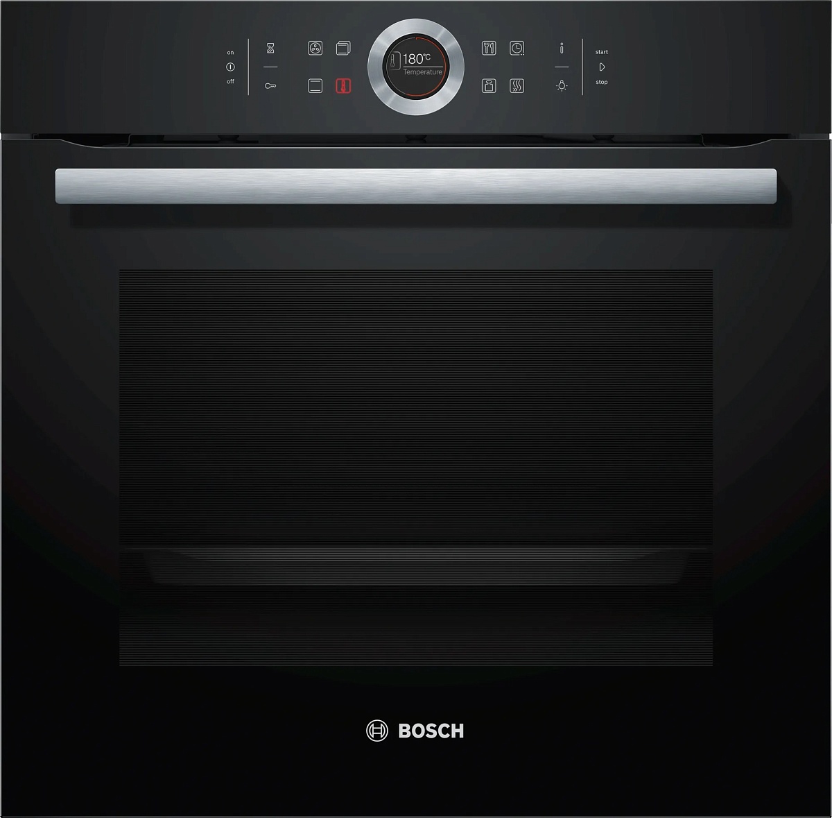Духовой шкаф Bosch HBG635BB1 (Serie8 / 71 л / до 300 °C / Чёрное стекло / Гриль / EcoClean Direct / SoftClose / AutoPilot 10 / A+)