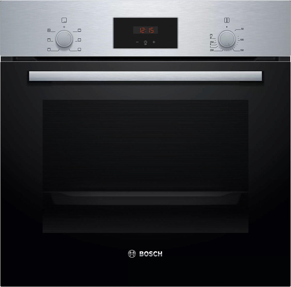 Духовой шкаф Bosch HAF113ES1 (Serie2 / 71 л / до 270 °C / Нерж. / Гриль / Телескоп. напр. (x1) / A)