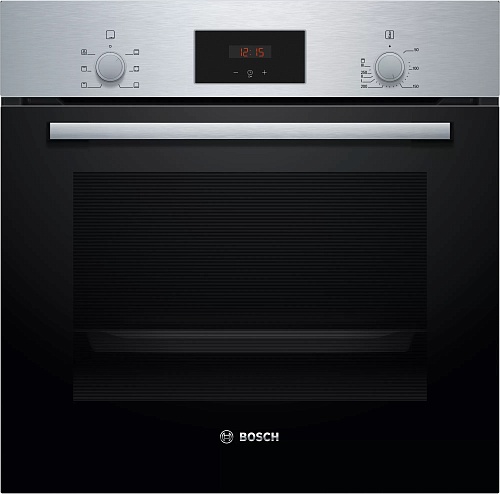 Духовой шкаф Bosch HAF113ES1 (Serie2 / 71 л / до 270 °C / Нерж. / Гриль / Телескоп. напр. (x1) / A)