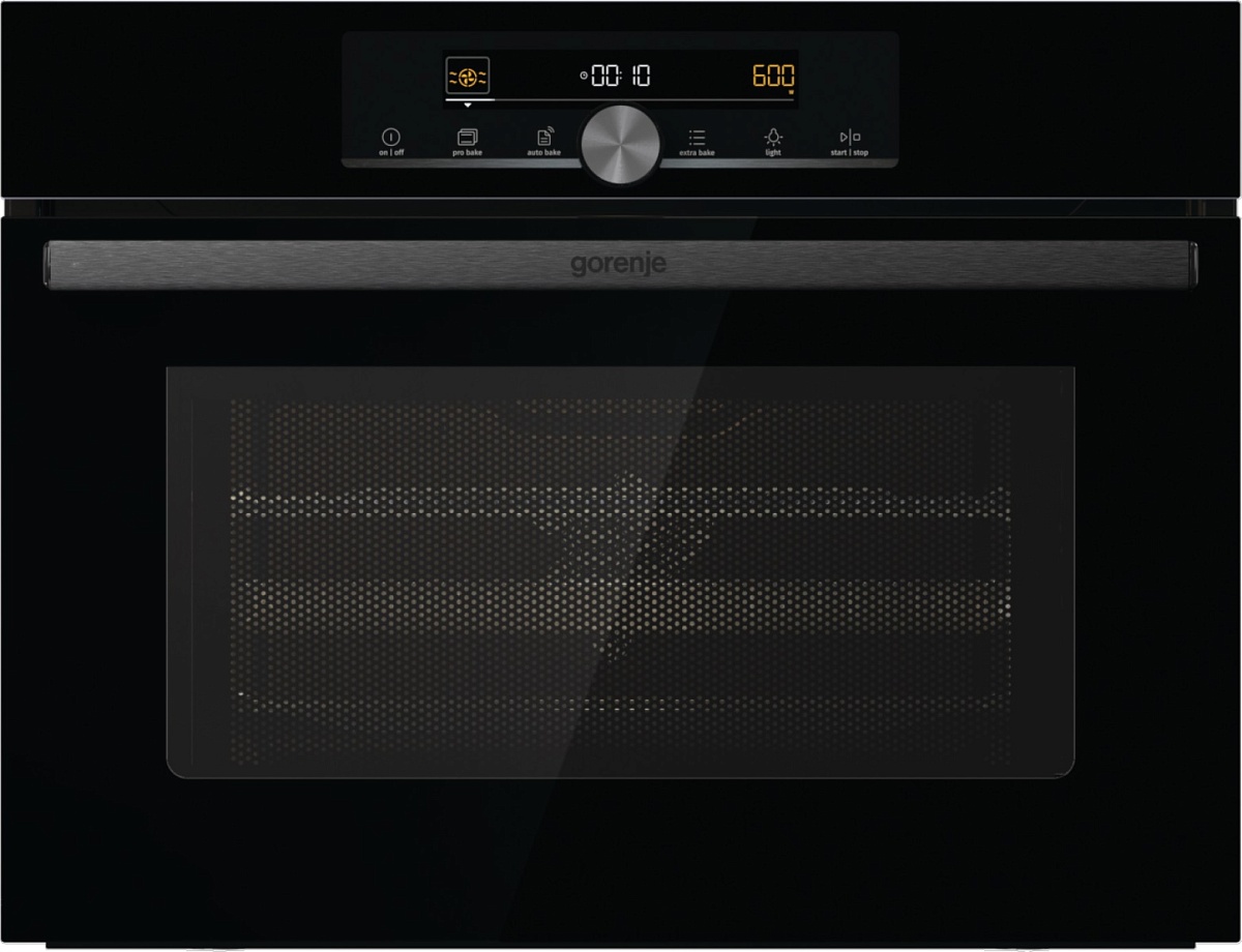 Духовой шкаф с СВЧ Gorenje BCM4547A10BG (Superior / Чёрный / AquaClean / GentleClose / ProCook / StayWarm / WarmPlate / AutoRoast / CoolDoor)