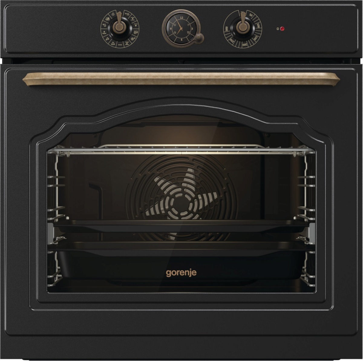 Духовой шкаф Gorenje BOS67372CLB (Classico / 77 л / до 300 °C / Чёрный, эмаль / AquaClean / PerfectGrill / телескоп. напр. (x1) / А)-0
