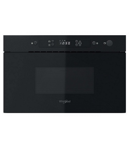 Микроволновая печь встраиваемая Whirlpool MBNA900B (Чёрное стекло / 22 литр / ширина - 59,5 см / 750 Вт / JetDefrost 3D)