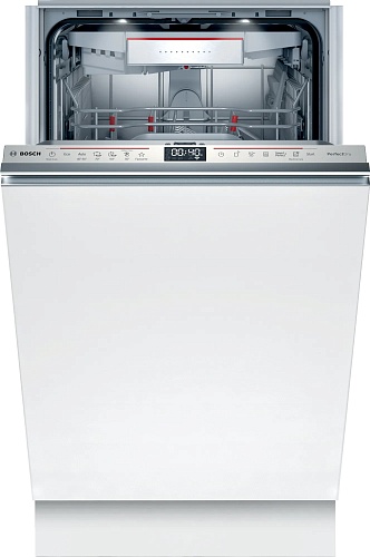 Машина посудомоечная встраиваемая 45 см Bosch SPV6ZMX23E (Serie6 / 10 комплектов / 3 полки / расход воды - 9,5 л / TimeLight / Home Connect / А++)