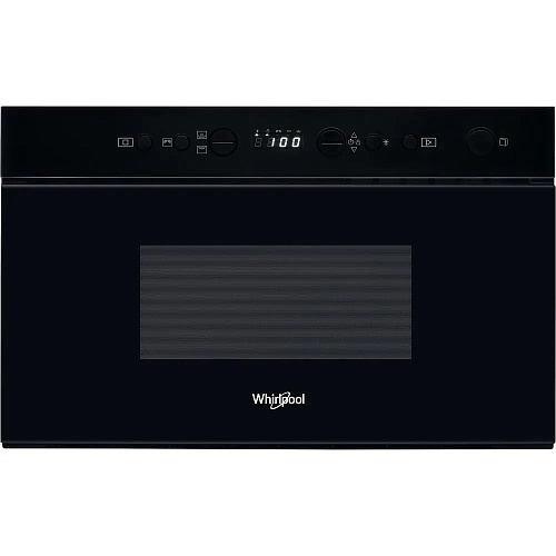 Микроволновая печь встраиваемая Whirlpool W67 MN840 NB (Чёрное стекло / 22 л / ширина - 59,5 см / 750 Вт / Гриль - 700 Вт / JetDefrost 3D)-0