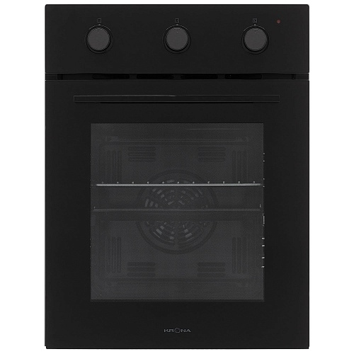 Духовой шкаф KRONA LYRA 45 BL/BL (Узкий, 45 см / 45 л / до 260 °C / Чёрное стекло / Телескоп. напр. (x1) / Гриль / А)