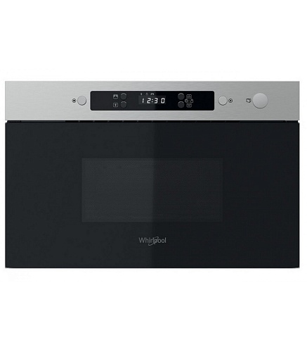 Микроволновая печь встраиваемая Whirlpool MBNA900X (Нерж. сталь + чёрное стекло / 22 литр / ширина - 59,5 см / 750 Вт / JetDefrost 3D)-0