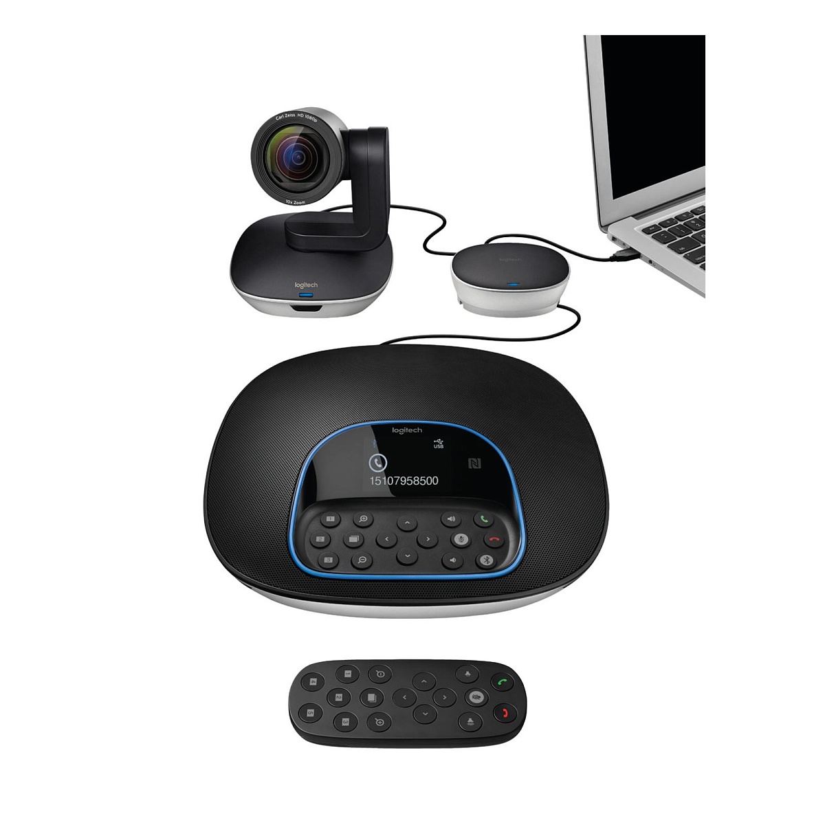 Веб камера Logitech Group 1080p/30fps, угол обзора 90°, 10-кратное цифровое увеличение (960-001057)