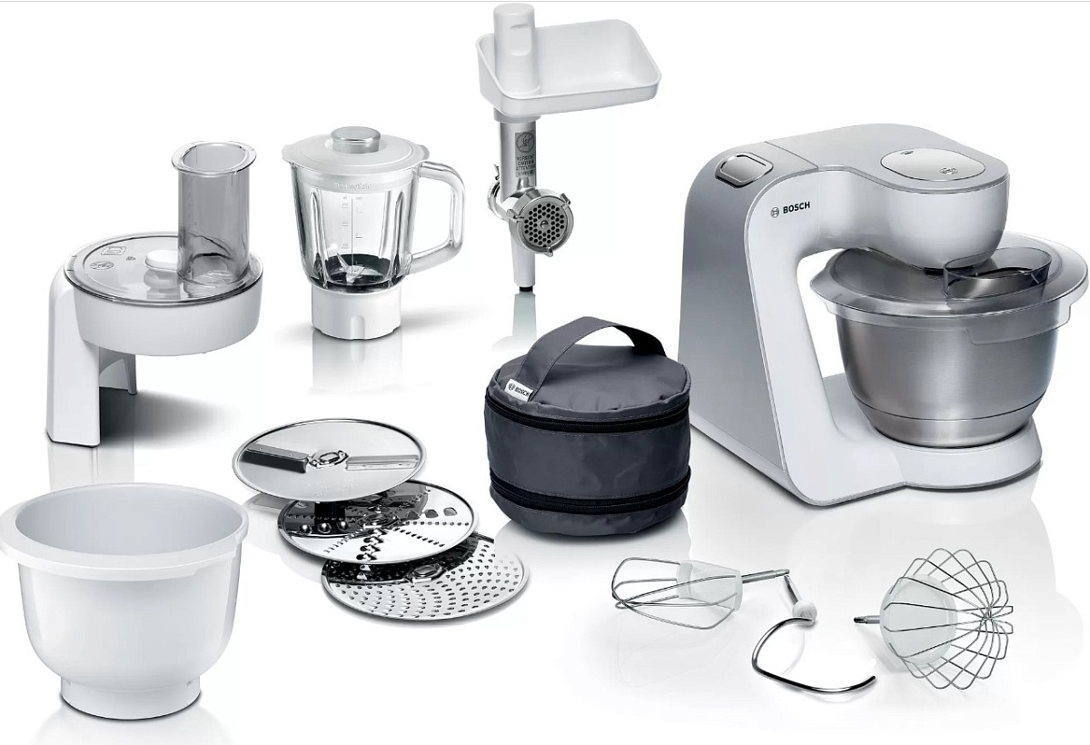 Кухонный комбайн Bosch MUM5824C (1000Вт / 3.9л / блендер, мясорубка, тёрка, венчик)