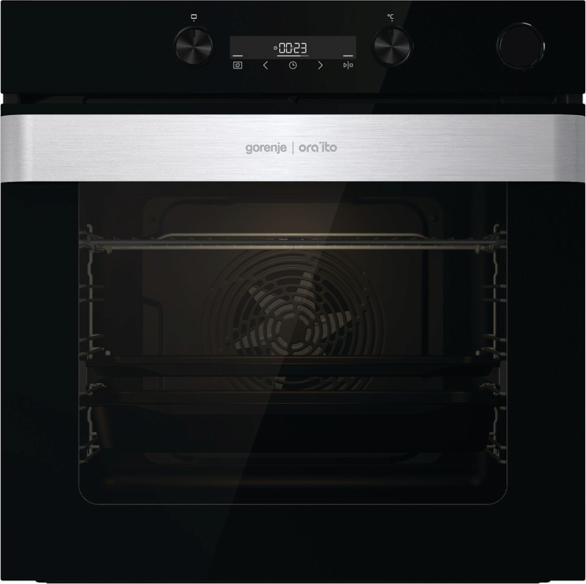 Духовой шкаф с добавлением пара Gorenje BSA6737ORAB (Ora Ïto 2/ Чёрный/ SilverMatte / IconLED / AirFry / AquaClean / GentleBake / каталитич /телескоп)-0
