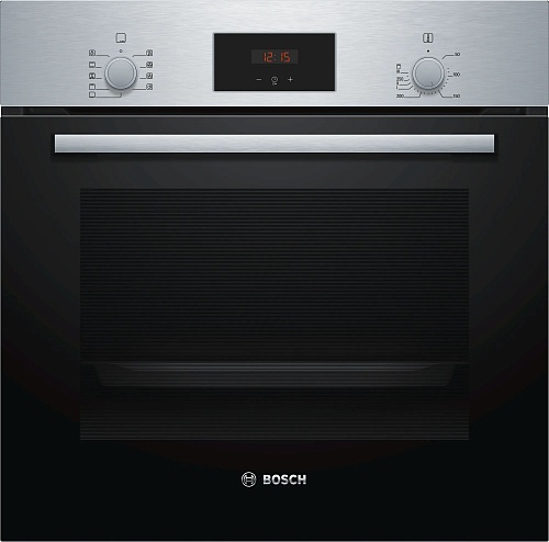 Духовой шкаф Bosch HBF114BS1 (Serie2 / 66 л / до 270 °C / Нерж. / Гриль / A)