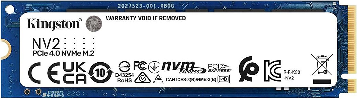 Жесткий диск SSD M.2 2TB Kingston  NV2  PCIe 4 x4 R3500/W2800Mb/s SNV2S/2000G 640  TBW