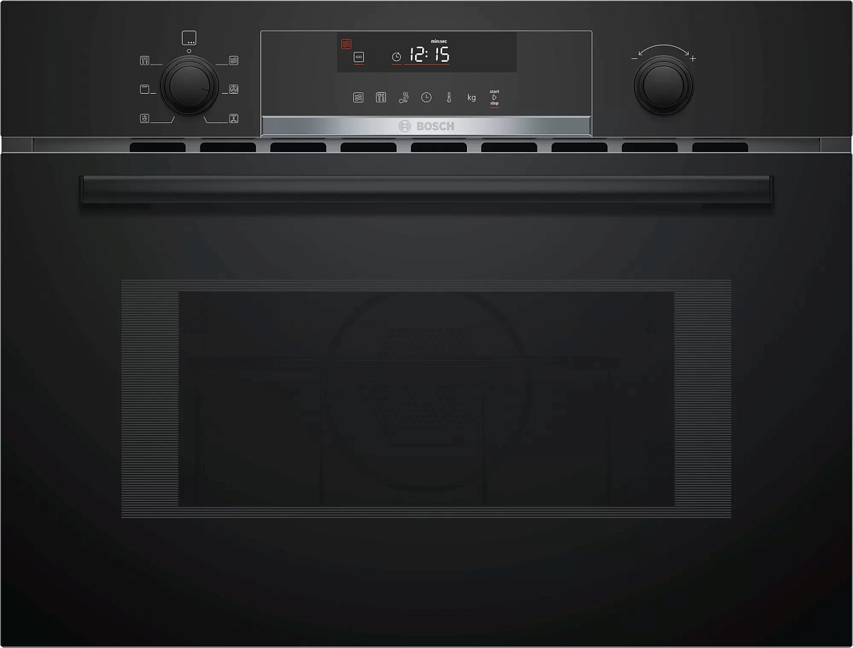 Микроволновая печь встраиваемая Bosch CMA585MB0 (Serie6 / чёрная / 44л / ширина - 59,4 см / 900Вт / AutoPilot15 / Гриль - 1750 Вт)