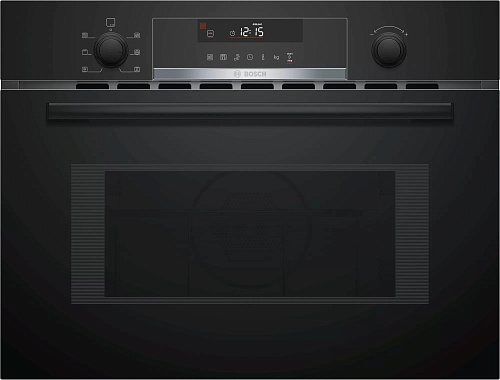 Микроволновая печь встраиваемая Bosch CMA585MB0 (Serie6 / чёрная / 44л / ширина - 59,4 см / 900Вт / AutoPilot15 / Гриль - 1750 Вт)