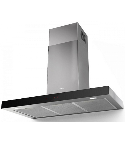 Вытяжка каминная Faber STILO GLASS SMART A60 (690 м³/ч / 250 Вт / LED освещение 2 x 3 Вт / ширина - 59.8 см / Нерж.сталь + чёрное стекло)-0
