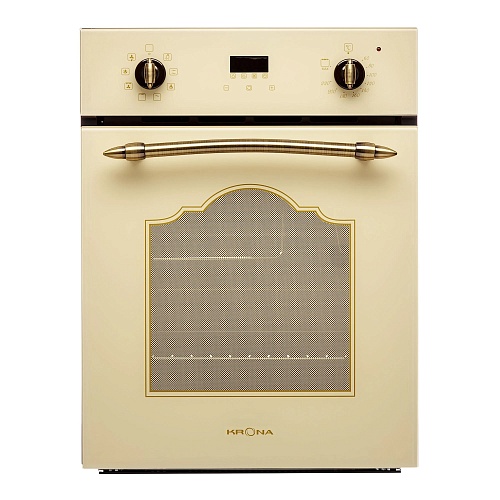 Духовой шкаф KRONA TENERO 45 IV (Узкий, 45 см / 45 л / до 260 °C / Слоновая кость / Телескоп. напр. (x1) / Гриль / А)