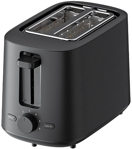 Тостер Xiaomi Toaster, черный (6 степеней обжаривания, функция размораживания) (BHR8811EU)