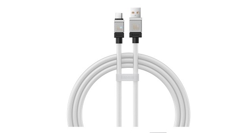 Кабель Baseus CoolPlay Series 100W Type-C - USB Type-C, 1 метр, белый