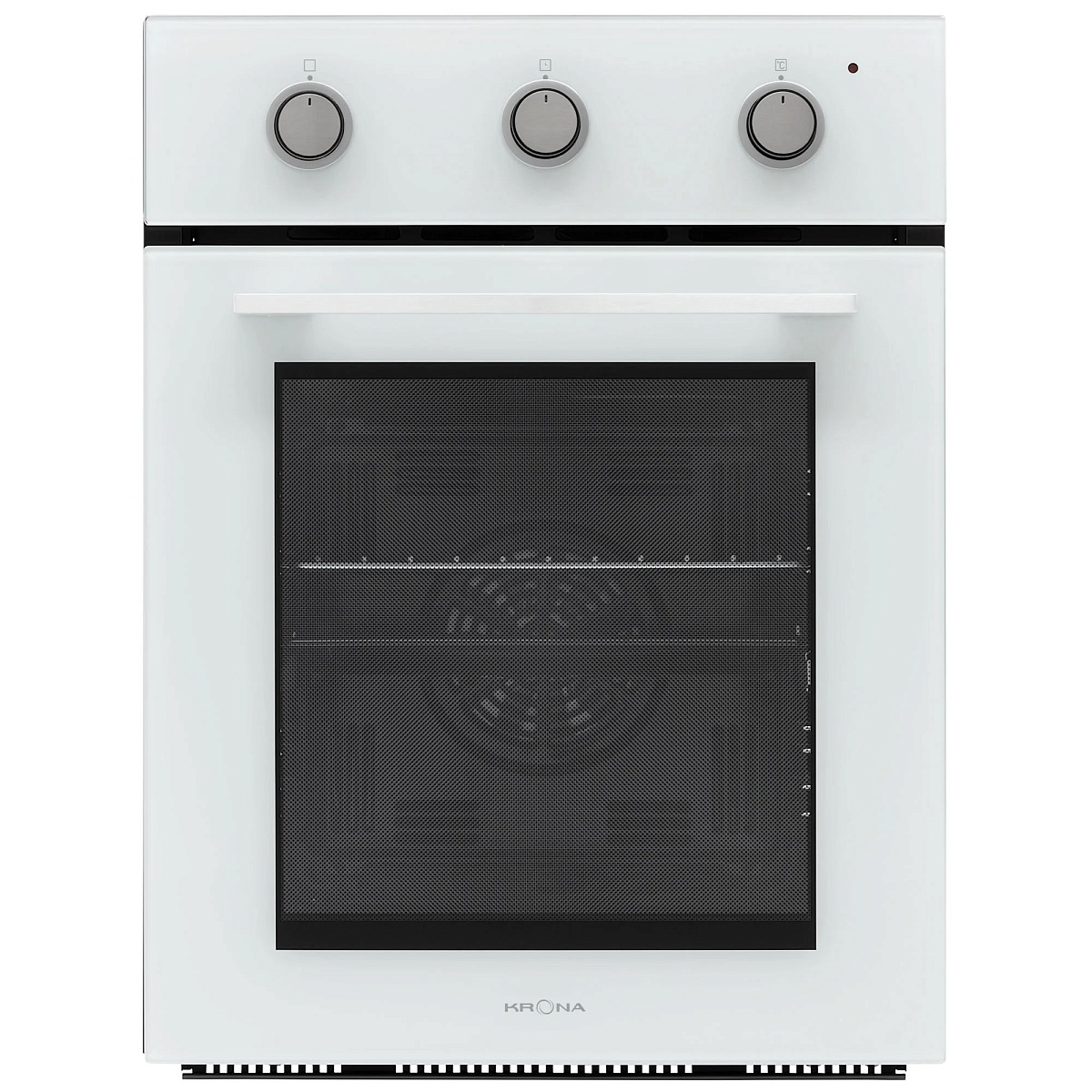 Духовой шкаф KRONA LYRA 45 WH (Узкий, 45 см / 45 л / до 260 °C / Белое стекло / Телескоп. напр. (x1) / Гриль / А)