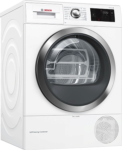 Сушильная машина с тепловым насосом Bosch WTW876H0OE (60см / 9кг / Serie6)