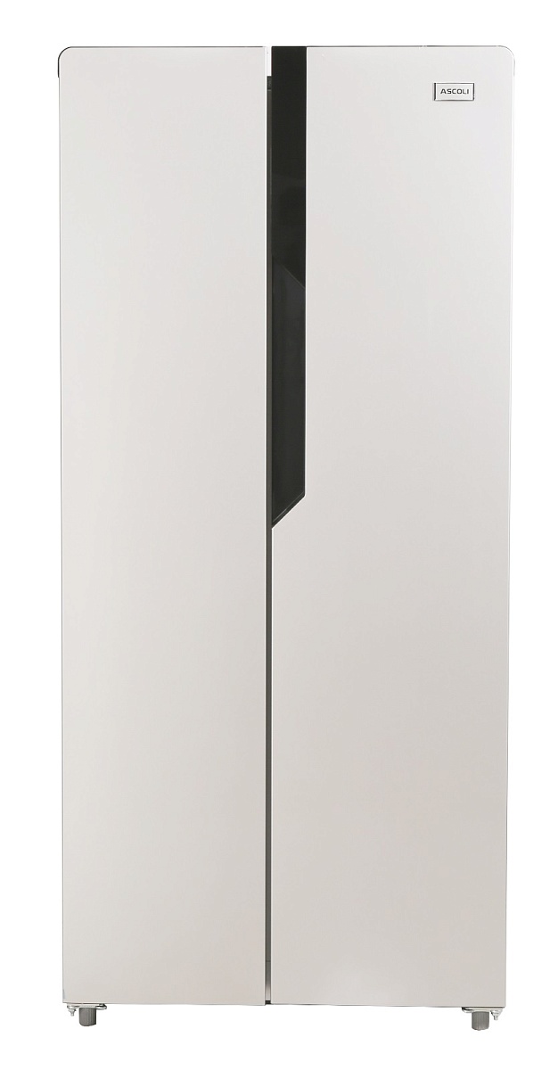 Холодильник Side by Side Ascoli ACDS450WIB White (Объем - 456 л / Высота - 185.5 см / Ширина - 83 см / A+ / Белое стекло / No Frost)