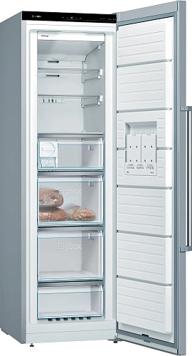 Морозильная камера Bosch GSN36AIEP (Serie6 / Объем - 242 л / Высота - 186 см / A++ / Нерж. сталь / NoFrost / однодверный)