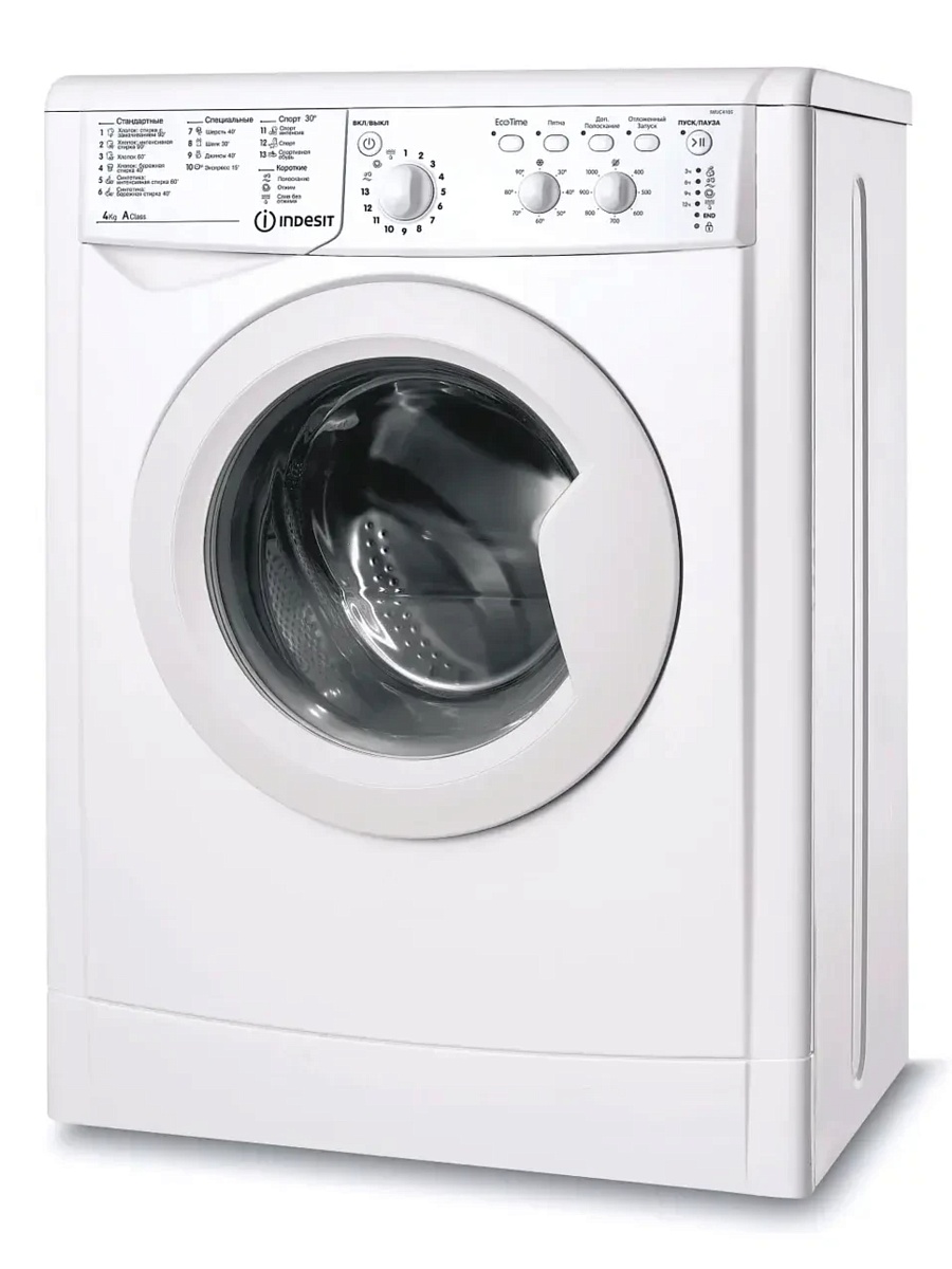 Стиральная машина Indesit IWUC 4105 (CIS) (32,3 см / 4кг / 1000об / Eco Time / A)