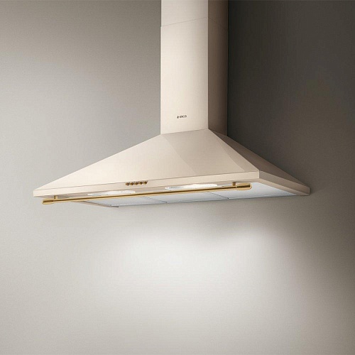 Вытяжка каминная Elica Tamaya Rail CRBR/A/90 (750 м³/ч / 146 Вт / LED освещение 2 x 3 Вт / ширина - 90 см / Кремовый)-0