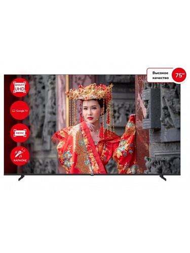 Телевизор AKAI с функцией караоке 75" TA75BU750 4K UHD Google TV