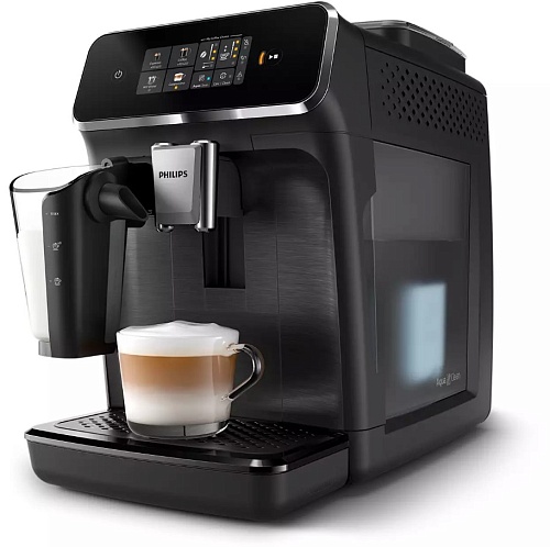 Кофемашина Philips EP2230/10 LatteGo (кофе зерновой, молотый/ 1500 Вт/ 1.8 л/ автоматический капучинатор/ 4 напитка)