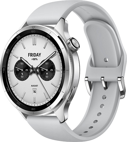 Смарт-часы Xiaomi Watch S4 Bluetooth, серебристый (BHR9197GL)