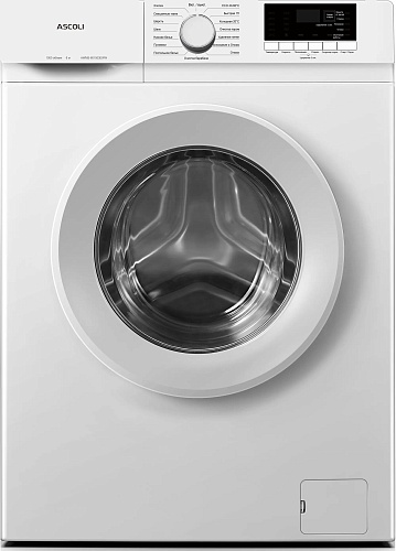 Стиральная машина Ascoli AWMS-601003EWW (45см / 6кг / 1000об / пар / A+)