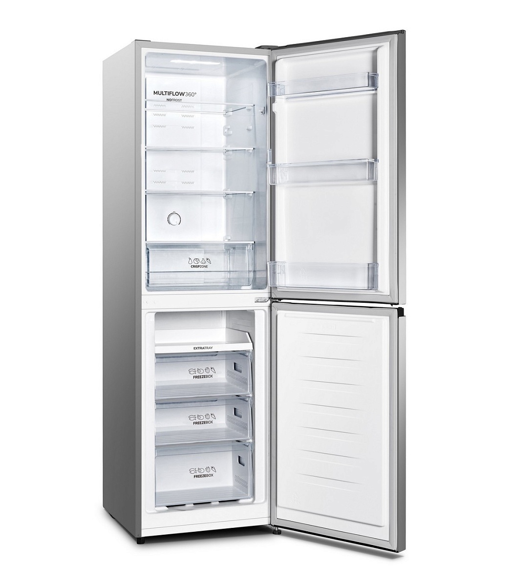 Холодильник Gorenje NRK4181CS4 (Essential / Объем - 256 л / Высота - 182.4см / Ширина - 55 см / A+ / Серебристый / NoFrostPlus)