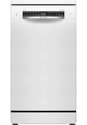 Машина посудомоечная отдельностоящая 45 см Bosch SPS4HKW49E (10 комплектов / 2 полки / Расход воды - 8,9 л / Home Connect / Silence Plus:/ ExtraDry)