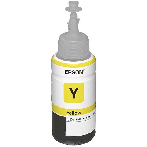 C13T66444A Контейнер Epson C13T66444A L100 Yellow  (ёмкость с чернилами 70мл)-0