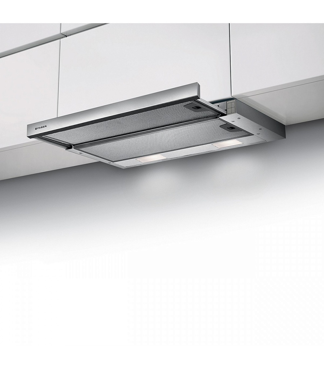 Вытяжка телескопическая Faber Flexa NG Hip AM/X A60 (420 м³/ч / 140 Вт / LED освещение 2x4 Вт / ширина - 59.8 см / нерж. сталь)