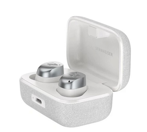 Беспроводные TWS наушники с микрофоном Sennheiser MOMENTUM 4 (Bluetooth 5.4, 20 Гц-40000 Гц, AAC, AptX, SBC, AptX Lossless, 30 часов), белый/серебро-0