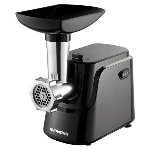Мясорубка Redmond RMG-1246 (1340 Вт / 1.6 кг/мин / корпус - пластик / лоток - пластик / реверс / 2 насадки / чёрный)