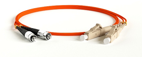 Патч-корд волоконно-оптический duplex Hyperline FC-50-FC-LC-PC-2M MM 50/125, FC-LC, duplex, LSZH, 2 м