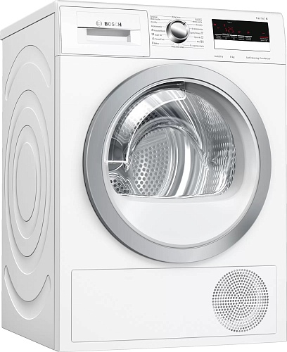 Сушильная машина с тепловым насосом Bosch WTM8528FPL (Serie4 / 61,3см / 8кг / TouchControl / AutoDry / AntiVibration Design / А++)