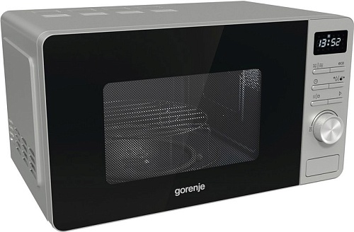 Микроволновая печь Gorenje MO20A4X (Advanced / 20 л, 800 Вт, переключатели кнопки, гриль, серебристый/черный)