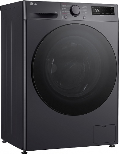 Стиральная машина LG F2WR508S2M (47.5см / 8кг / 1200об / пар / добавление белья / AI DD ™ / Smart Diagnosis / Inverter Direct Drive / A+++ / Чёрная)