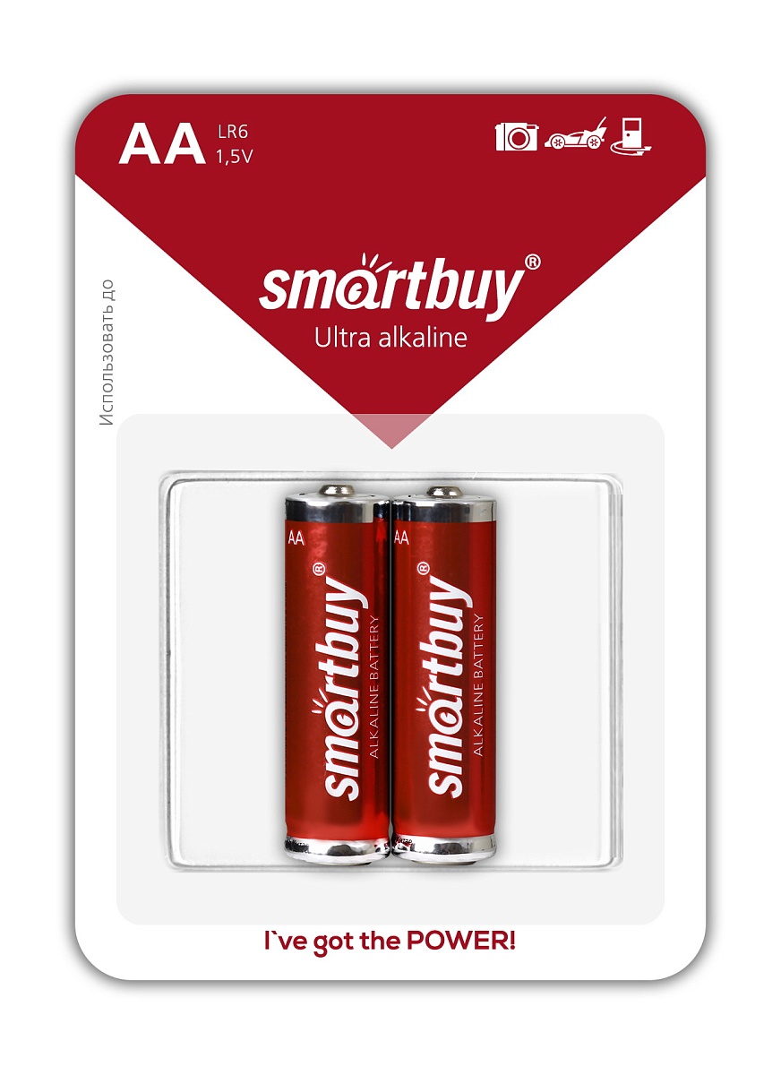Батарейки BL2 Smartbuy MAXX LR6/2B (24/240) (SBBM-2A02B) алкалиновая BL2 (цена за 2 шт.)