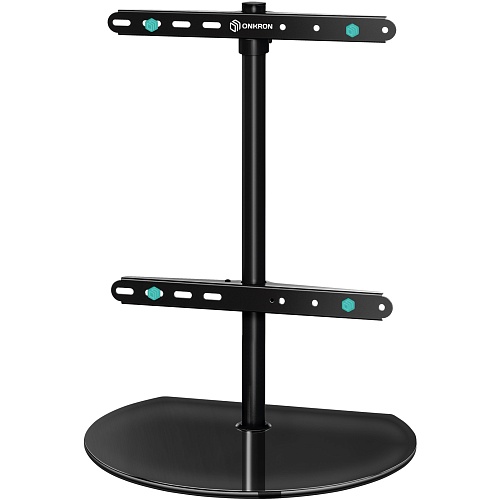 Подставка для ТВ ONKRON PT2 чёрный, для 32"-65", поворот 180°,нагрузка до 35 кг,штанга 62,5 см, основание 50*40*0,1 см