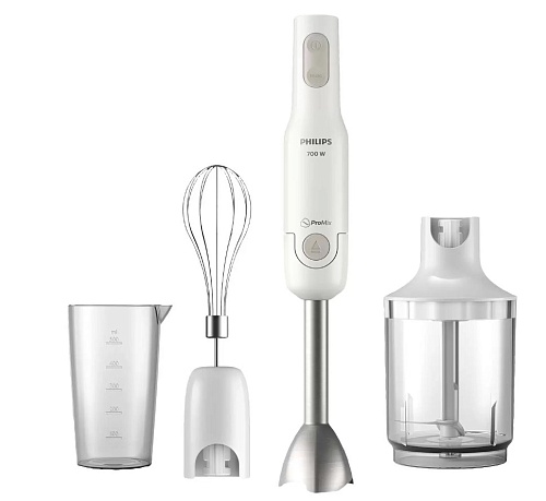 Блендер Philips HR2545/00 (700 Вт/ скоростей 2/ турборежим/ венчик, измельчитель, стакан)