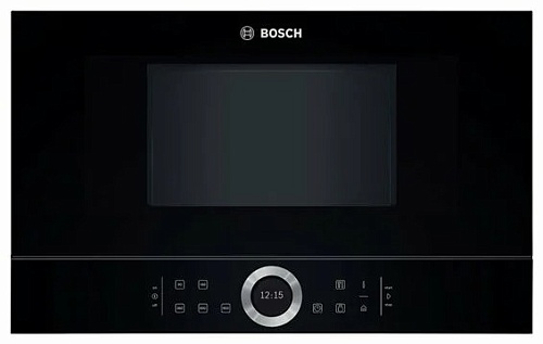 Микроволновая печь встраиваемая Bosch BFR634GB1 (Serie8 / черный / 21л / ширина - 59,4 см / 900Вт / AutoPilot7 / правое открывание)