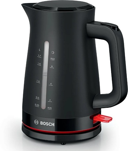 Чайник Bosch TWK3M123 (2400Вт / 1,7л / пластик / чёрный)