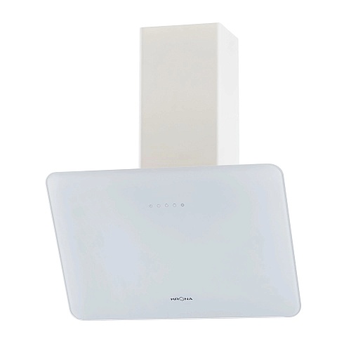 Вытяжка наклонная KRONA Liora 600 white S (780 м³/ч / 60 Вт / LED освещение 2x1 Вт / ширина - 59.6 см / Белое стекло)-0