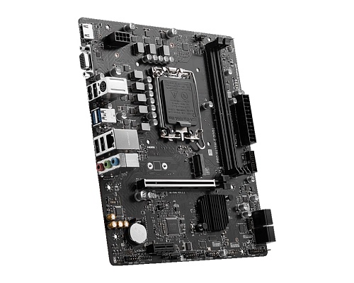 Материнская плата MSI PRO H610M-E DDR4 /LGA 1700, Intel H610, 2xDDR4, 1xM2, 4xSATA, HDMI+VGA, Micro-ATX/